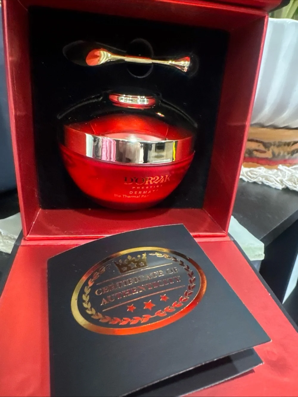 D'OR24K Prestige Bio Thermal Red Caviar, Cream Serum & mask lot Red